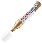 edding 5000 Acrylmarker breit - gold - 1 Acrylstift wasserfest - breite Keilspitze