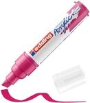 edding 5000 Acrylmarker breit - pink - 1 Acrylstift wasserfest - breite Keilspitze
