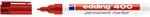 edding 400 Permanentmarker - rot - 10 Stifte - feine Rundspitze 1 mm - wasserfest,