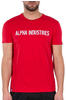 Alpha Industries Herren RBF Moto T-Shirt, Speed Red/White, L