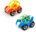 Bright Starts, Oball, Spielzeugauto mit Rassel, Motorikspielzeug f&uuml;r Babys und