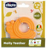 Chicco Beißring Schnecke "Molly" - Eco+ , Orange oder Rot 3-18 Monate