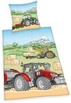 Herding Young Collection Bettw&auml;sche-Set, Traktor-Wendemotiv, Baumwolle, Mehrfarbig,