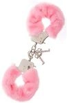 Dream Toys Handschellen mit Pl&uuml;sch, metall, pink
