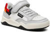 Geox J Perth Boy Sneaker, LT Grey/RED, 31 EU