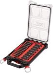 Milwaukee Shockwave Schlagnuss-Set 1/2'' lang im PACKOUT Organiser 16 tlg, 4932480943