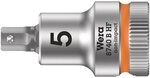 Wera 05003033001 8740 B HF Zyklop Bitnuss mit 3/8"-Antrieb mit Haltefunktion, 5, 5, 0