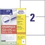 AVERY Zweckform 6604 Universal Etiketten (100 plus 30 Klebeetiketten extra, 210x148mm