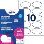 Avery Zweckform J4882-20 Namensetiketten (200 Namensaufkleber, 85x50 mm auf A4,