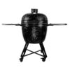 barbecook Kamado Grill Kamal 53 Keramik auf Mullitbasis, schwarz, Large,