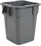 Rubbermaid Commercial Products BRUTE Quadratischer M&uuml;lleimer 151L Grau &ndash;...