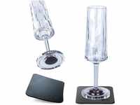 silwy® HIGH-TECH-Kunststoff-Magnet-Gläser inkl. Metall-Nano-Gel-Pads –