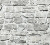 A.S. Cr&eacute;ation Livingwalls Klebefolie Stein 0,52m x 2,50m grau wei&szlig; M&ouml;belfolie