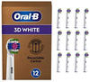 Oral-B Pro 3DWhite Aufsteckbürsten für elektrische Zahnbürste, 12 Stück,