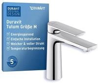 Duravit Tulum Waschtischarmatur, Gr&ouml;&szlig;e M (Auslauf H&ouml;he 122 mm), Wasserhahn...