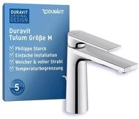 Duravit Tulum Waschtischarmatur, Gr&ouml;&szlig;e M (Auslauf H&ouml;he 122 mm), Wasserhahn Bad mit