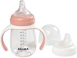 B&Eacute;ABA - Trinklernbecher - 2 in 1 Babyflasche - Kindertasse mit Strohhalm - 100%