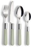 ECHTWERK Besteck Set Bistro, mit Kunststoffgriffen, Campingbesteck, Picknickbesteck,