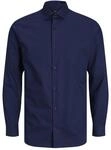 JACK & JONES Male Oberhemd Slim Fit Oberhemd | Slim Fit, Einfarbig, Langarm,...