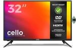Cello 32 Zoll HD Ready LED Fernseher mit integriertem DVD-Player | Triple Tuner