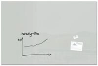 SIGEL GL231 Gro&szlig;es Premium Glas-Whiteboard 180x120 cm grau hochgl&auml;nzend, SGS
