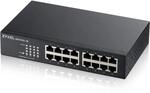 Zyxel 16-Port Gigabit Ethernet Unmanaged Switch - Design ohne L&uuml;fter [GS1100-16]