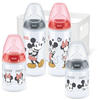 NUK First Choice+ Babyflaschen Starter Set | 0–6 Monate | 4 Flaschen mit