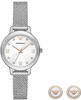 Emporio Armani Uhr für Damen, Dreizeiger Uhrwerk, 32MM Silber Recycled...