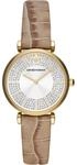 Emporio Armani Watch for Women, 32mm Zwei-Zeiger-Quarzwerk mit Leder- oder