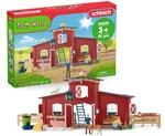 schleich FARM WORLD | Gro&szlig;e rote Farm mit Bauernhaus 42606 | Set inkl. Haus,...