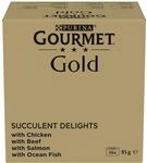 Gourmet Gold Saftig feine Streifen Katzenfutter nass, Sorten Mix, 96er Pack (96...