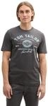 TOM TAILOR Herren T-Shirt aus Baumwolle mit Logo-Print