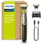 PHILIPS OneBlade 360 Face - elektrischer Rasierer & Trimmer, 2x 360 Klingen,