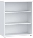 Forte TEMPRA2 B&uuml;cherregal 70 80, modernes Regal, wei&szlig;es Standregal, B&uuml;ro,...