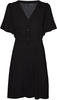 VERO MODA Damen Viskose Mini-Kleid Kurzarmkleid VMAlba 10292845 Black S