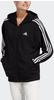 Adidas IC8782 W 3S FT FZ O HD Sweatshirt Damen Black/White Größe S