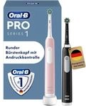 Oral-B Pro Series 1 Elektrische Zahnb&uuml;rste, Doppelpack mit 2 Aufsteckb&uuml;rsten,