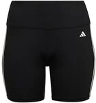 adidas Damen Training Essentials 3-Stripes High-Waisted Short Leggings, Black,...