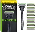 Wilkinson Sword Hydro 3 Rasierer Starter-Set, 8 Ersatzklingen