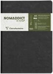 Clairefontaine 795401C Heft A5, Leinen, Age Bag, blanko, 96 Blatt, schwarz