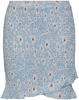 Pieces Women's PCTAYLIN HW Skirt Rock, Airy Blue/AOP:White Flower, L