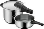 WMF Perfect One Pot Schnellkochtopf Set Induktion 2-teilig, Dampfkochtopf 6,5l,...
