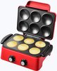 Kalorik TKG LCM 1002 RD Lava-Cake Muffin Maker, 900, Rot
