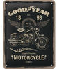 Nostalgic-Art Retro Blechschild, 15 x 20 cm, Goodyear – Motorcycle –