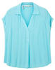 TOM TAILOR Damen 1037305 Plussize Bluse mit Crinkle-Struktur, 26007-Teal...