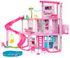 Barbie - Traumvilla, Poolparty Puppenhaus mit mehr als 75 Teilen und Rutsche...