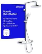 Duravit Duschsystem, wassersparendes Shower System, Duschkopf mit 3 Strahlarten