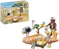PLAYMOBIL Wiltopia 71296 Zu Gast bei Papa Strau&szlig;, spielerischer Tierschutz in...