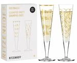RITZENHOFF 6031006 Champagnerglas 200 ml - Serie Goldnacht Duett Best of 2022, 2