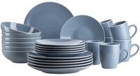 M&Auml;SER 931844 Serie Elissa Modernes Geschirr Set f&uuml;r 6 Personen in Blau mit...